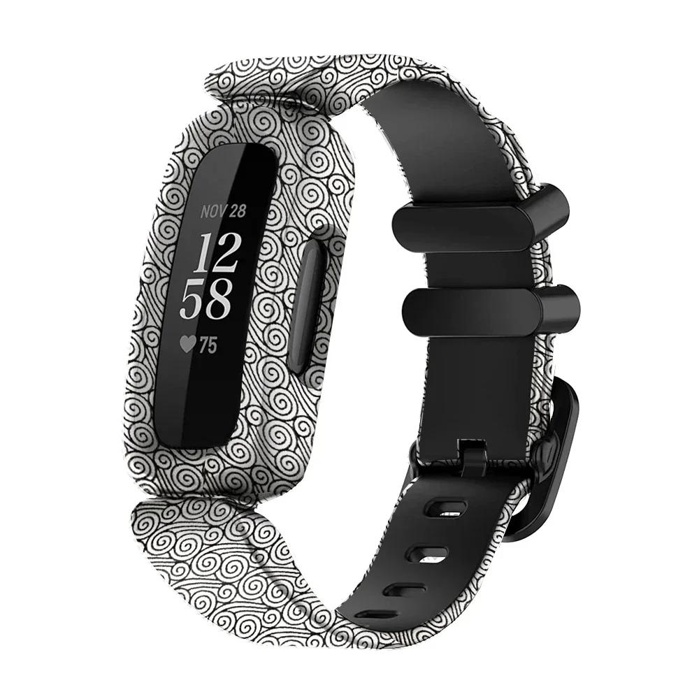 New Wrist Strap Silicone Bracelet For Fitbit Ace 3/inspire 2 Smart Watch Band Bracelet Replacement Kids Wristband Watchbands