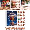 Christmas Countdown Box With Chicken Shaped Acrylic Tree Ornaments For Holiday Decor