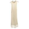 CABaN No Sleeve Crochet Knit Long Dress F Ivory Women Used