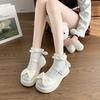 Ladies Mary Jane Shoes Japanese Retro British Student Uniform Round Toe Thick Sole High Heel Women's Cosplay Single Lolita Shoes