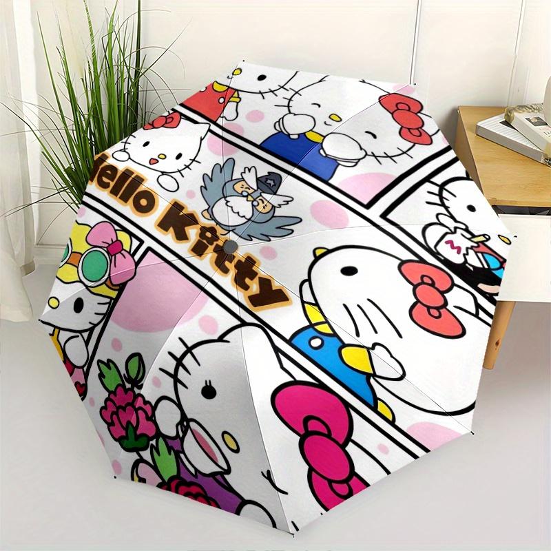 

Hello Kitty Collection Automatic Opening and Closing Folding - A Good Choice for Gifts, Fashionable and Convenient Umbrella With Cute Cartoon Characte