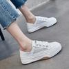 Fashion Summer Mesh Breathable Women's White Shoes High On Platform New In Stylish Y2k Fashion Comfortable and Elegant H Ladies Footwear