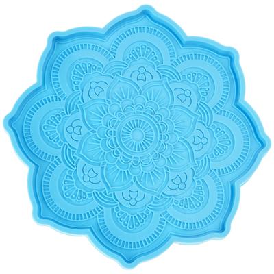 Silikon Schmuckherstellung Epoxidform Harzgussform Dekorative DIY Kristallachat Untersetzerform Kreative Mandala Tasse