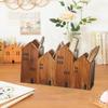 2PCS/Set House-Shape Makeup Brush Organizer Wood Desktop Ornament  Back To School Gift
