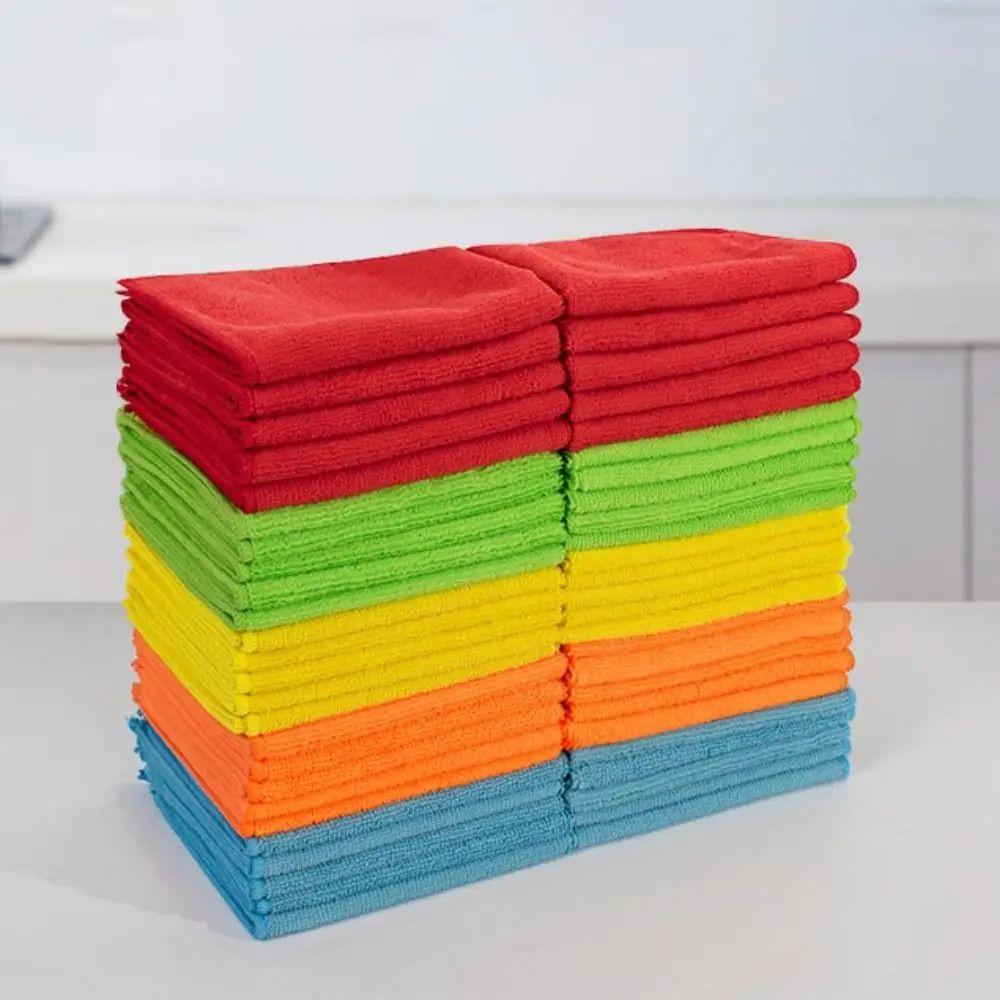 20Pcs Thickened Microfibre Cleaning Cloths 30x30cm Super Absorbent Cloths Car Cleaning Rag  Car Wash