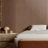 Wood Slat Acoustic Panels 23.6 X 47.2 Inch for Modern Wall Decor Walnut