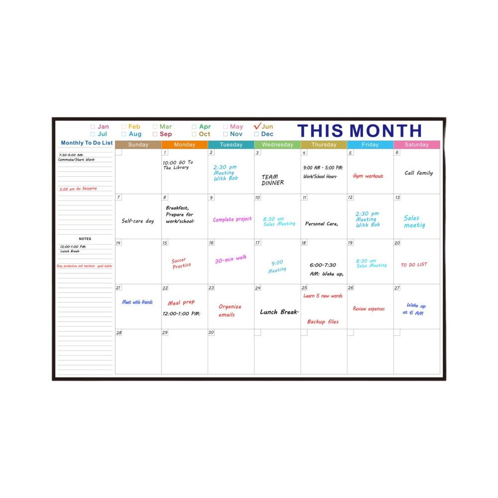 Waterproof Calendar Bulletin Board Tear Resistant Whiteboard Calendar  Company