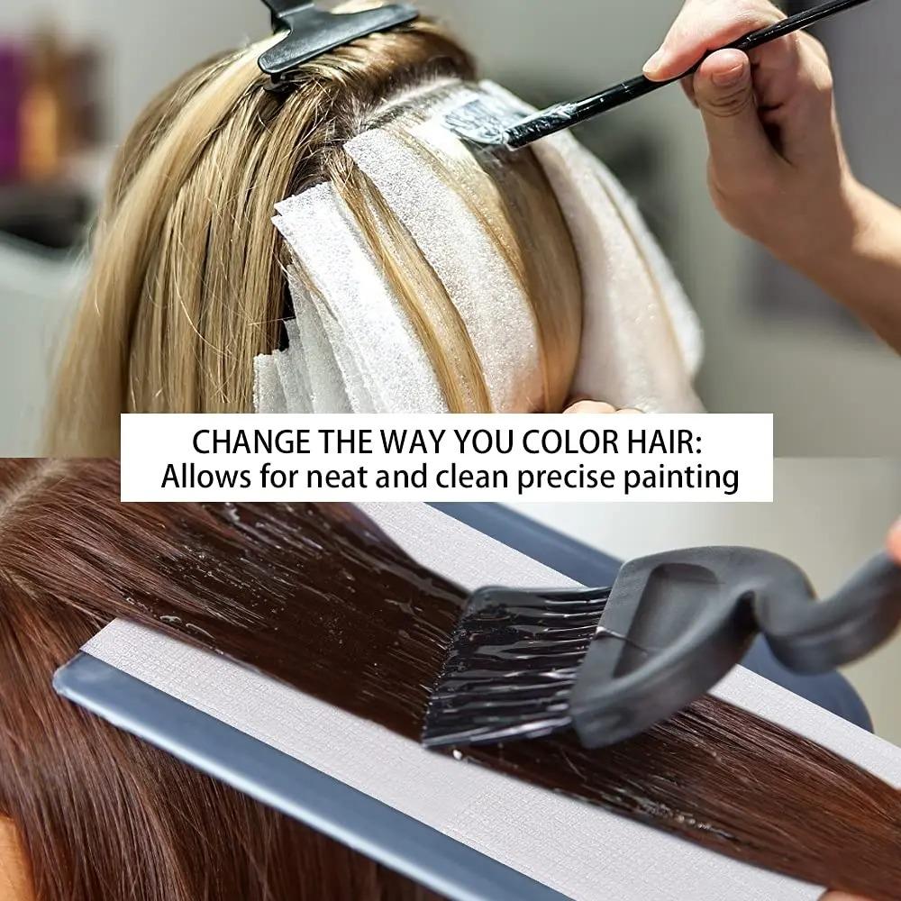 50PCS/Pack Disposable Hair Coloring Highlighting Strips Professional Hair Dye Paper  Barber