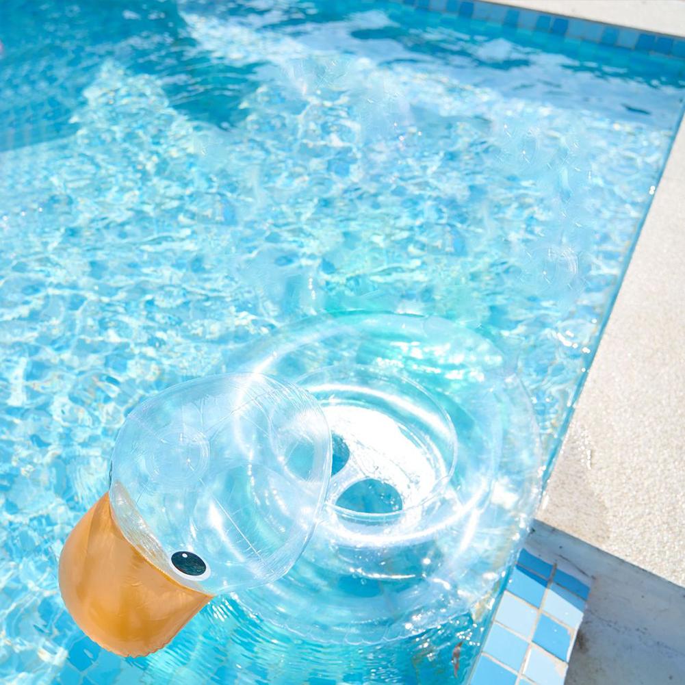 Swimming Float Ring Duck Safe Flexible Inflatable Durable Pool Party Seat Children's Inflatable Mattress Water Party Toys