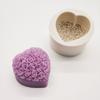3DDiamond Soap Moulds Love Heart Design Silicone Mold DIY Car Pendant Gypsum Plaster Heart Mold Diamond Candle Molds Soap Making