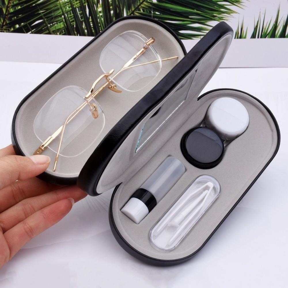 2 in 1 Glasses Storage Case Double Layer Glasses Protective Cover Creative Glasses Box  For Travel