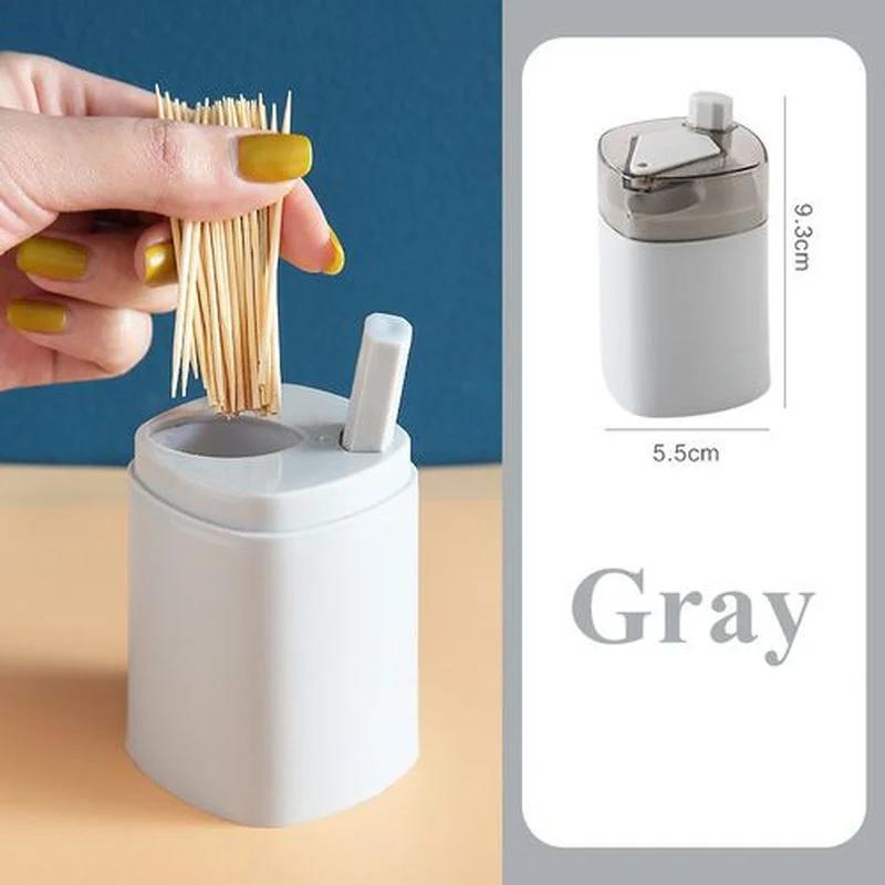 Kreativ tandpetare Vardagsrum Matsal Förvaringslåda Automatisk Pop-up Tandpetarlåda Hushåll Tryck Tandpetarhållare Dispenser