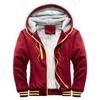 Mens Sweatshirt Hooded Autumn and Winter Men's Baseball Clothing Padded and Thickened Men's Jacket Warmth