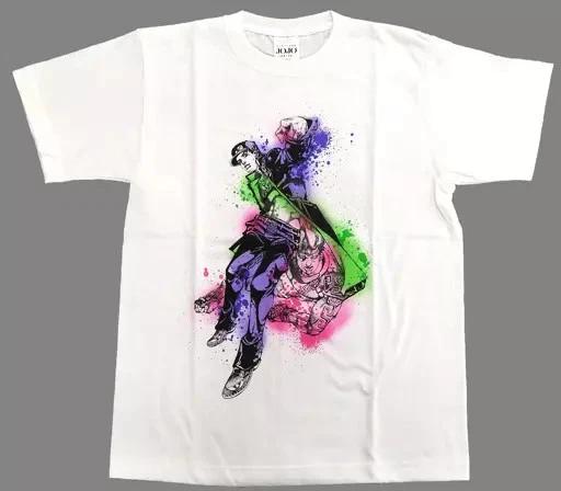 Shueisha JoJo s Bizarre Adventure Jotaro Kujo & Star Platinum T-T-Shirt White M S