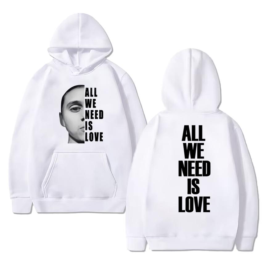 Singer Canserbero All We Need Is Love Song Double Sided print Hoodie Men women hip hop punk streetwear Unisex Fleece Sweatshirt