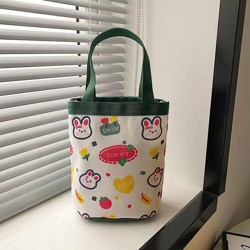 Cute Graffiti Bucket Bag for Women, Ins Style Cartoon Print Round Cylinder Handbag, Korean Fashion Shoulder Tote for Lunch and Daily Use