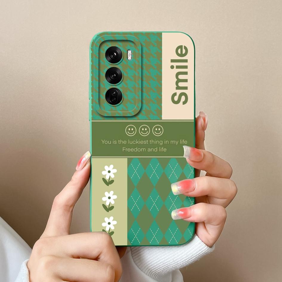 Fashion Check Pattern Phone Cover For Oppo Realme C61 C63 Narzo N63 Reno12 F Pro Reno 12 Cases High Quality Silicone Shockproof Housing For OPPO Shell