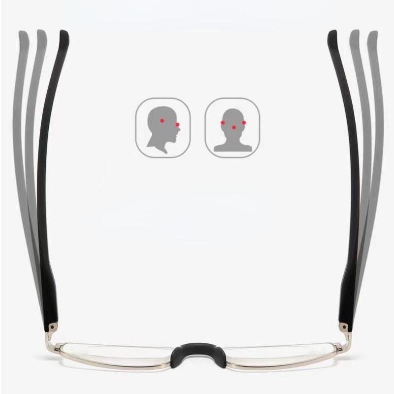 Quality Quality Quality Quality Men's Hyperopia Glasses Portable Classic Small Frame Glasses HD Clear Reading Glasses