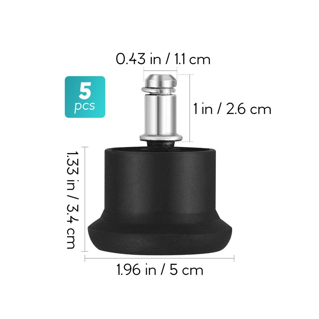 Castor Wheels Chair Foot Glides Chairs Castors Caster Plug Stopper Accessories Office