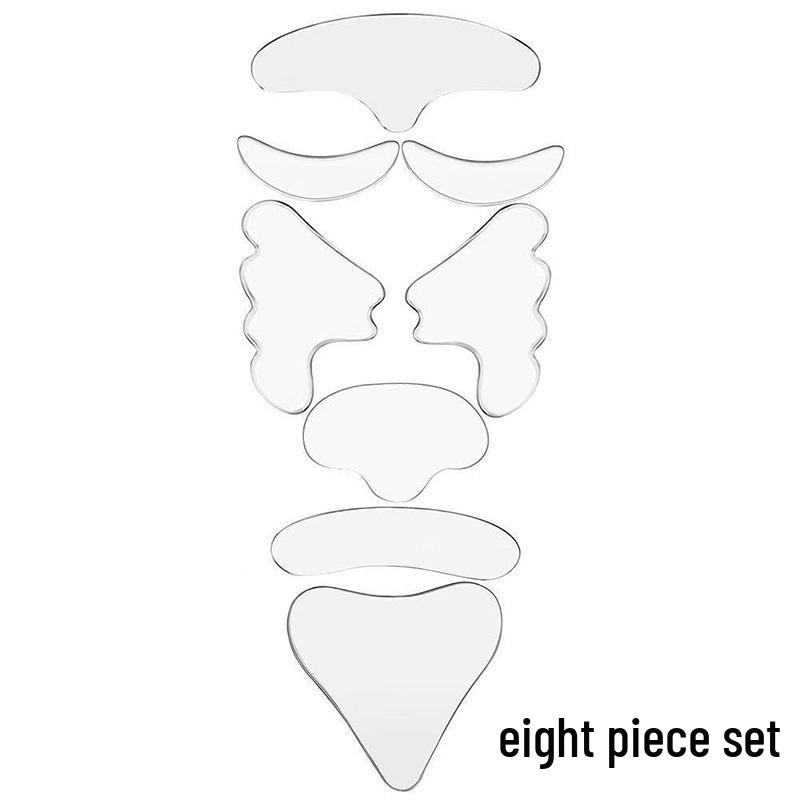 Silikon Anti-Falten Gesichts- und Augenpflaster Set zum Lifting und Straffen