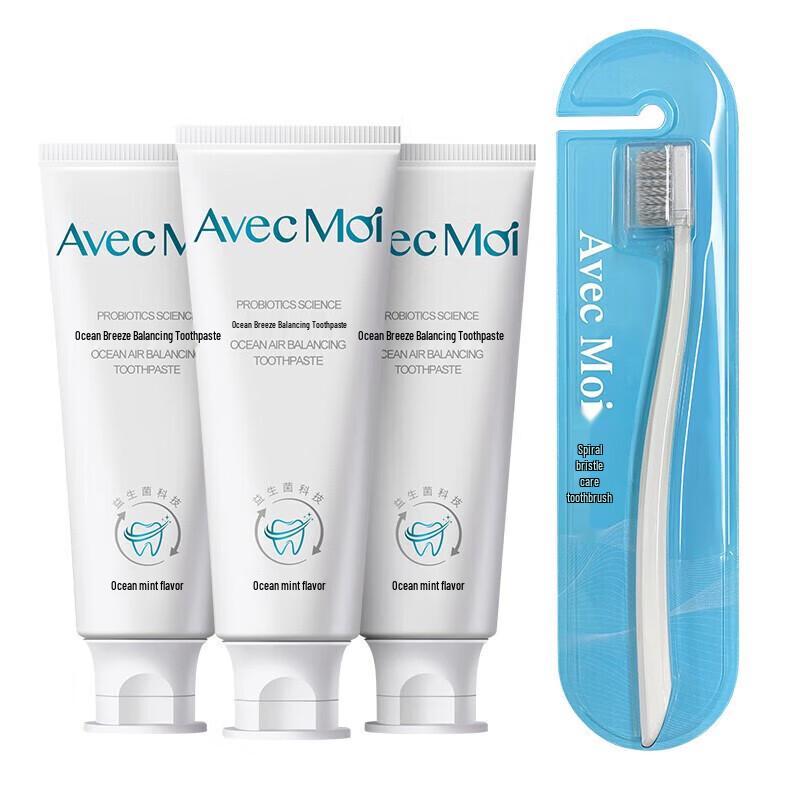

Avec Moi Ocean Breeze Probiotic Toothpaste & Toothbrush Set