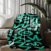 Abstract Pattern Blanket Microfiber Flannel Cover Blanket Bedroom Living Room Sofa Soft And Comfortable Home Decoration
