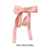Sweet Satin Bow Hair Clip Solid Color Women Hairpin Fashion Bow Ribbon Hair Clip  Headdress