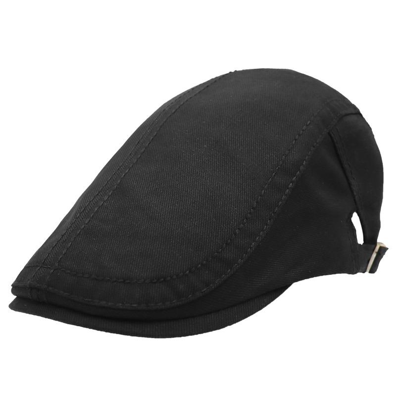 New solid color beret autumn and winter literary and retro men and women forward short brim cap casual versatile painter hat