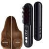 Other Makeup Tool Portable Hair Straightening Styling Comb Wireless Electric Hair Comb Wireless Mini Negative Ion Curling Comb