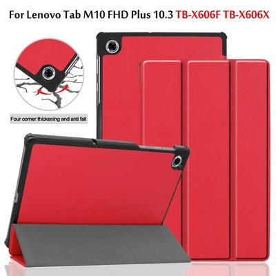 Ultra tenké magnetické skládací flipové pouzdro pro Lenovo Tab M10 FHD Plus 10,3 TB-X606F/X606X 10,3" Smart Cover Funda Skin Stand Shell