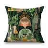 Botanical Tropical Plant Leaf Modern Art Cactus Home Decoration Sofa Throw Pillow Case Cotton Linen Chair Cushion Cover Case