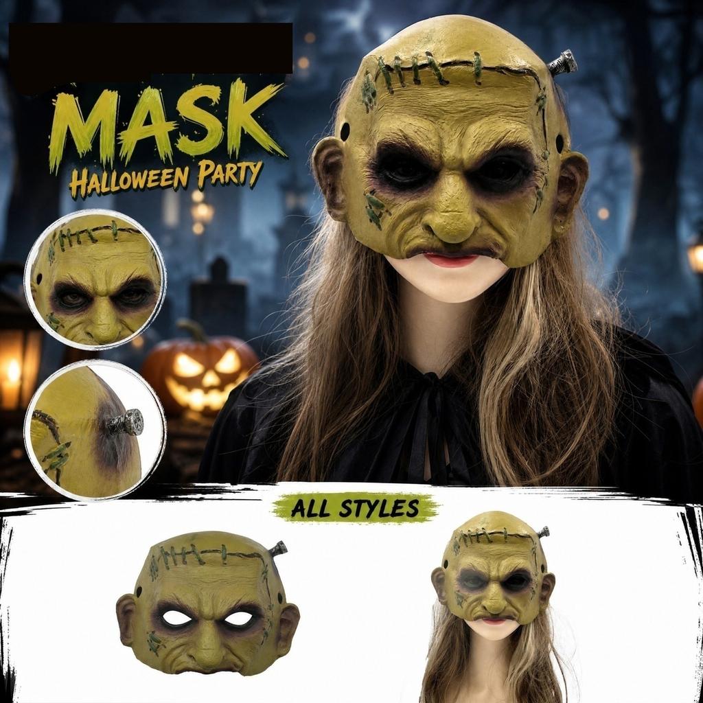 3D for Halloween Party - Scary Face Costume Accessory