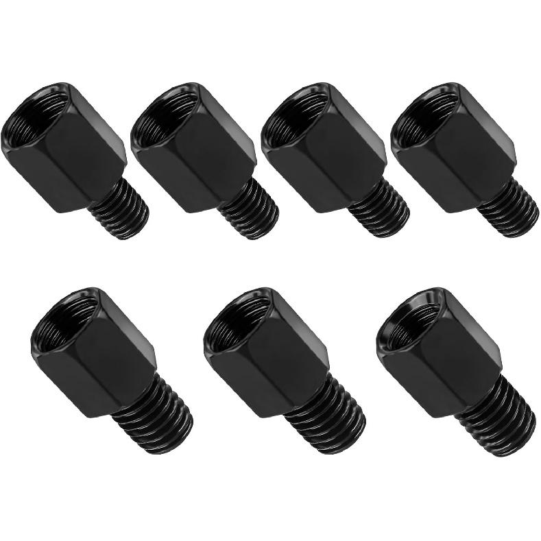 Motorcycle Mirror Mount Adapter 10mm to 10mm/8mm Standarad/Reverse Motorcycle Rear Mirror Adapter Threads 10mm to 8mm/10mm чёрный