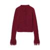Autumn and Winter New Arrivals Women's Clothing Zr European and American Style Fashion Slim Fit Tassel Round Neck Long Sleeve Knitted Jacket 0021103