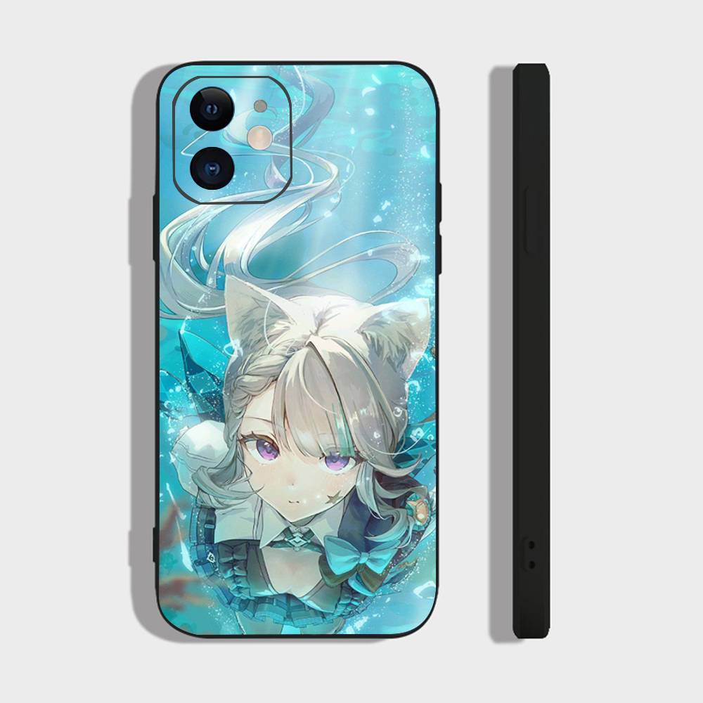 Lynette Anime Game Genshin Impact Phone Case For IPhone 17 Air 16 15 14 13 Pro Max 11 12 Black Silicone Cover