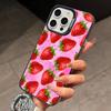 Cute Strawberry  Phone Case For iPhone 17,16,15,14,13,12,11 Plus,Pro Max,XS,Colorful Silver Phone case Funda Cover