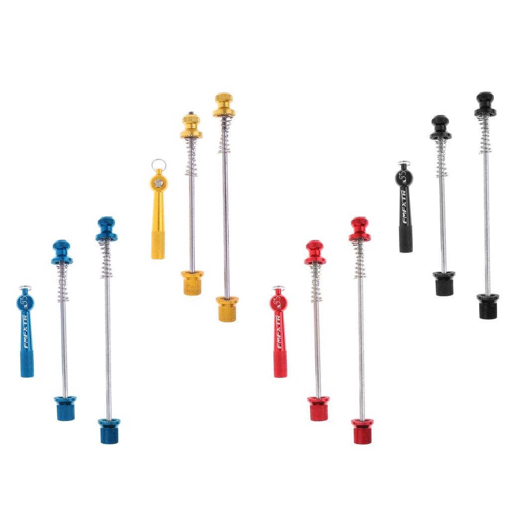 Security Bicycle Wheel Hub Skewers Aluminum Alloy Quick Release Anti Theft Axle for Road MTB