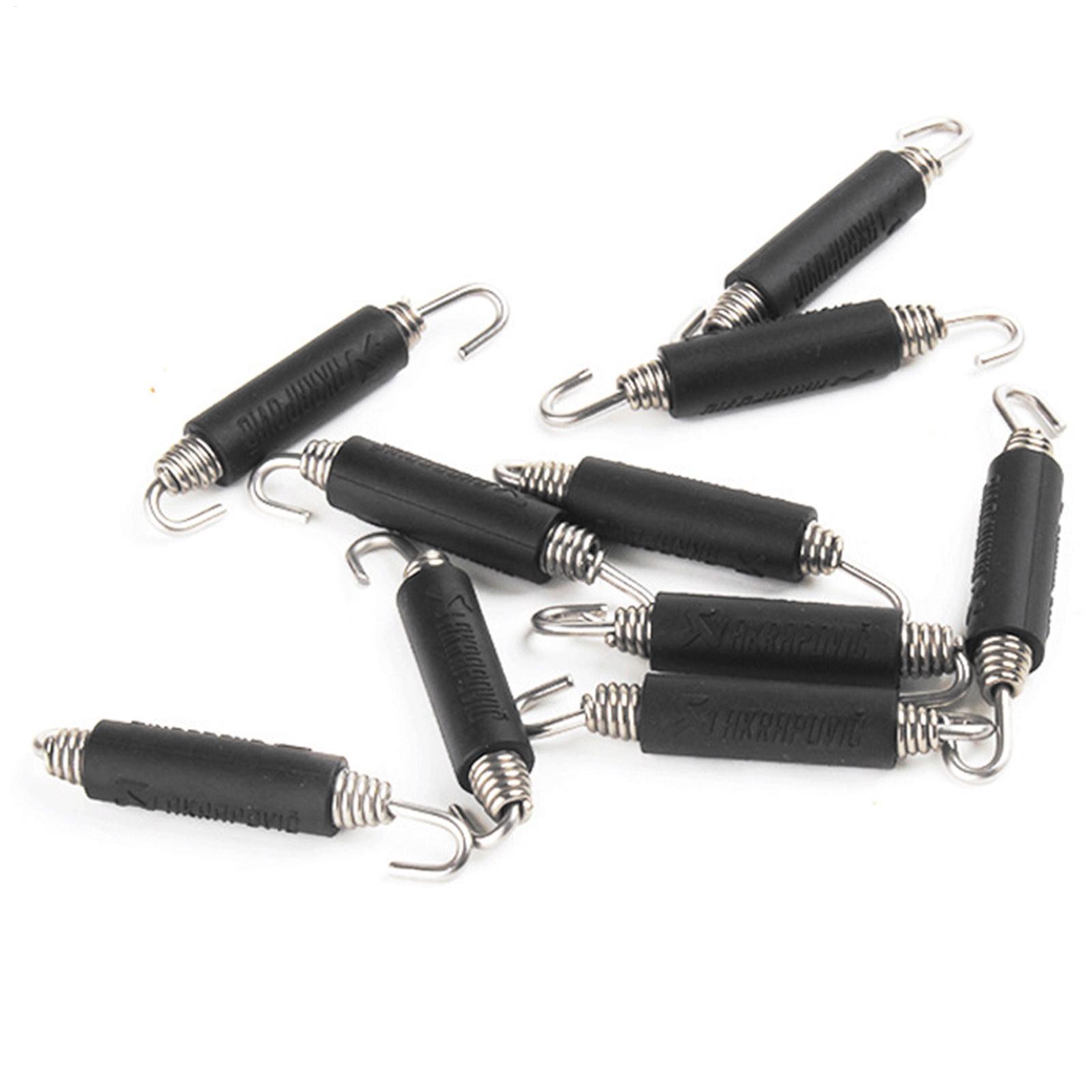 2 шт. 85 мм Нержавеющая сталь Мотоцикл Глушитель Выхлопная пружина Глушитель Модифицированный выхлоп Соединительная трубка глушителя Для мотоцикла Скутера Muffler