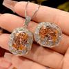 Jewelry Copper Bottom Gold-Plated Simulation Bird'S Nest Cut Paparacha Temperament Set Female 12 * 16