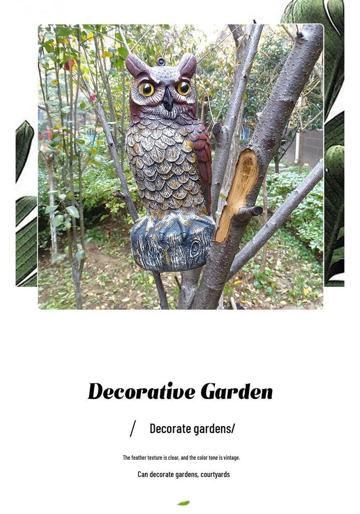 Owl Garden Ornaments: Rodent Repellent, Decorative Bird Sculptures