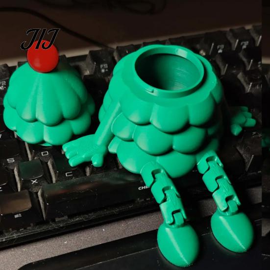 Articulated Tree Figures 3D Printed Christmas Storage Organizer with Removable Lid, Creative Desktop Gifts for Candies Jewelry, Xmas Figurine Holiday