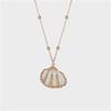 Conch Pendant Necklace for Women  Female Cowrie Summer Party Gift Zircon