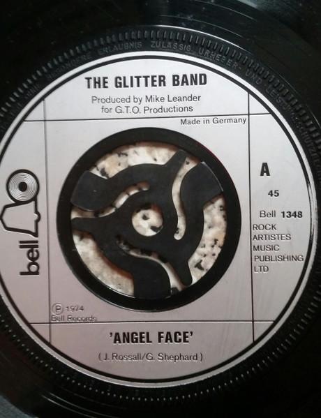 

7-дюймовая пластинка GLITTER BAND - Angel Face BELL1348 Bell Records 1974 UK Рок Б/У