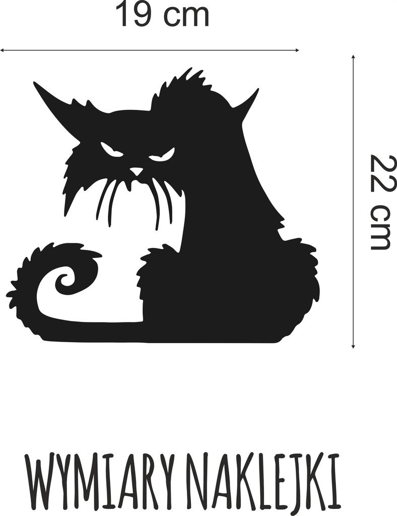 Large Halloween Sticker Black CAT Stickers Spooky Funny Gloomy NH_005