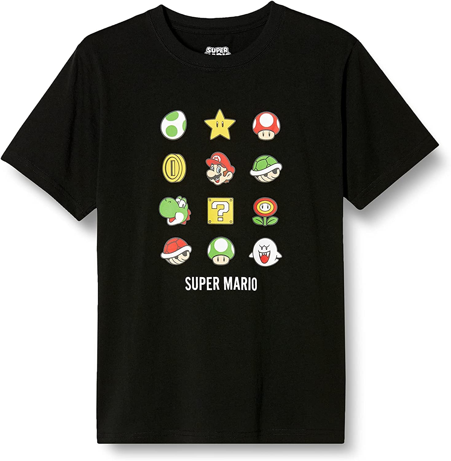 

Футболка с коротким рукавом Mario Yoshi Teresa Icon Character 22863092 Black 2 [Super Mario]