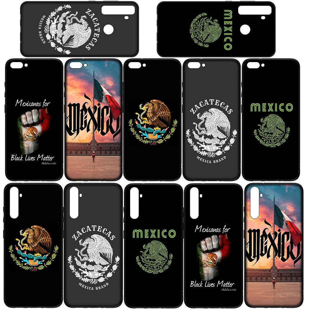 for Samsung Galaxy S24 S23 iPhone 16 15 14 Xiaomi Redmi Note 13 12 11 10 8 Plus 9 Pro Max X XR 14C Phone Case Mexico Flag Mexican OPPO Huawei Cover