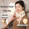 HEZHENG Inflatable Neck Pillow and Eye Mask Travel Set CN plug (adapter included)