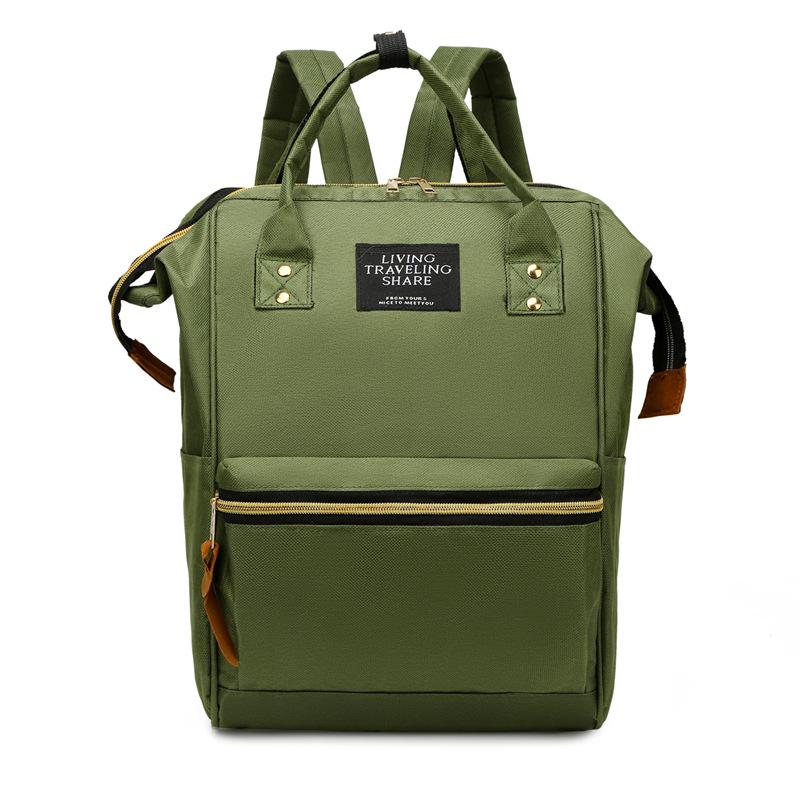 Batoh z plátna s velkým ocelovým klipem v japonském stylu pro ženy a studenty