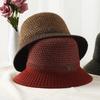 Hat Women's Autumn and Winter New Trendy Casual Versatile Knitted Wool Bucket Hat Medium and Old Small Edge Basin Hat Mother Hat