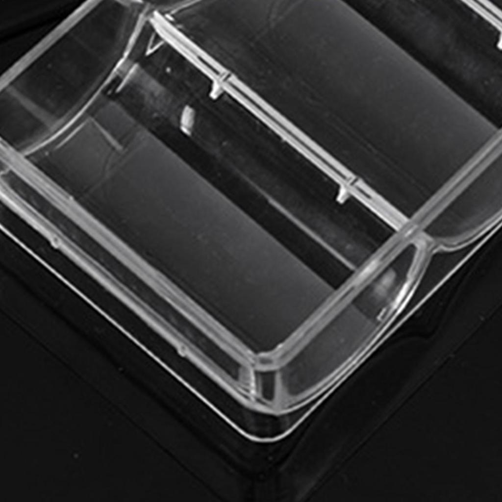 High Quality 5 Grid Durable Clear Acrylic Poker Chips Tray Chips Case Box Holder Collectibles Craft